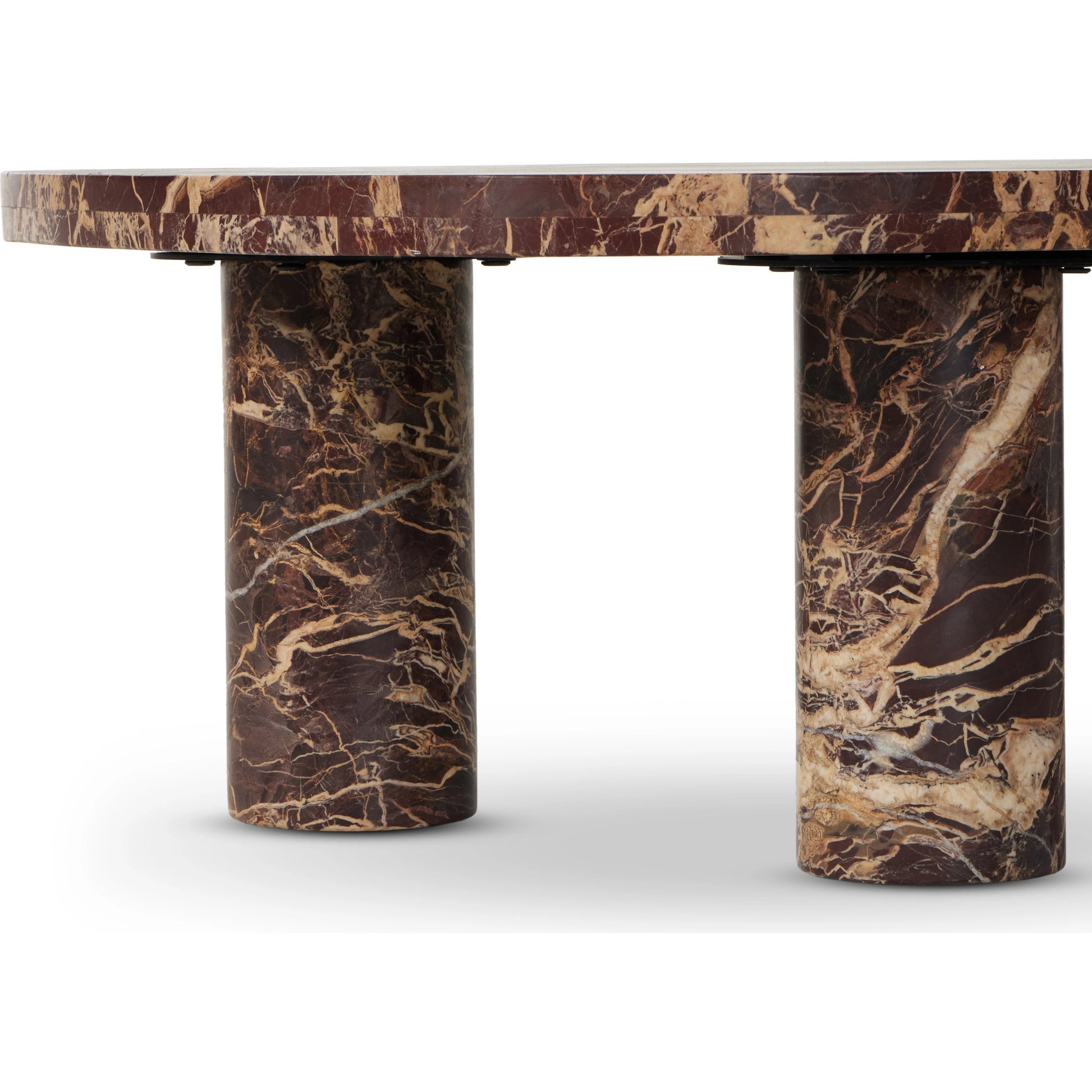 Zion Coffee Table by Four Hands. Made from solid marble, engineered hardwood in a modern style.