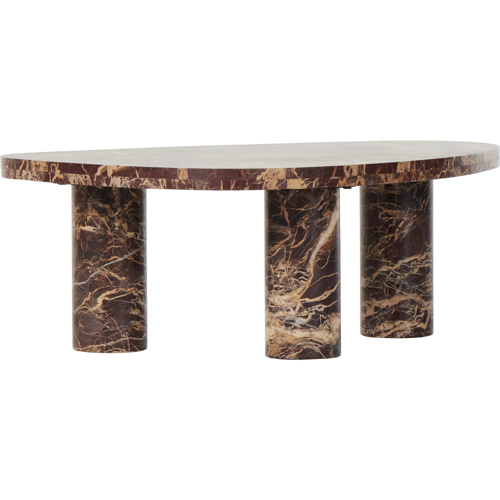 Zion Coffee Table by Four Hands. Made from solid marble, engineered hardwood in a modern style.