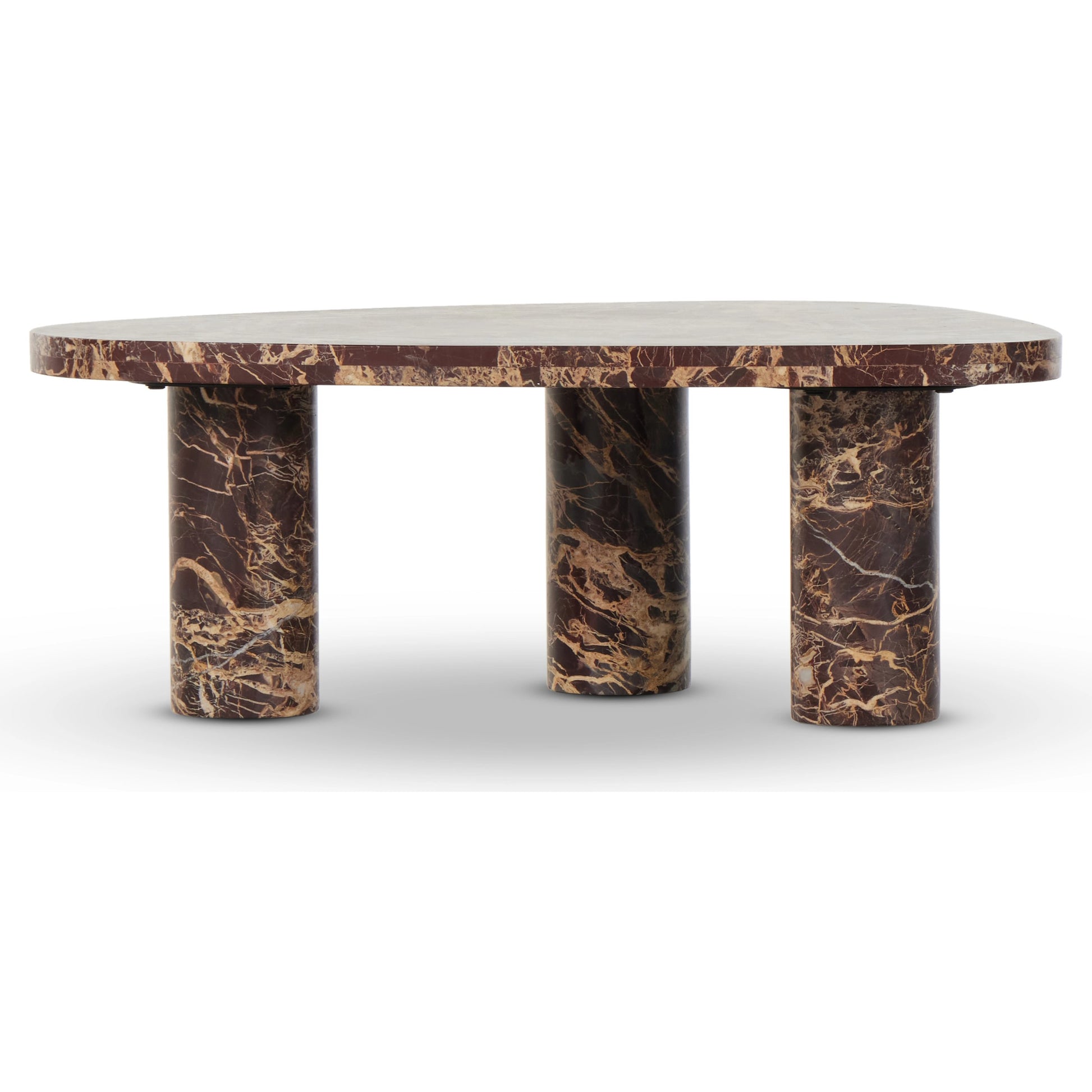 Zion Coffee Table by Four Hands. Made from solid marble, engineered hardwood in a modern style.
