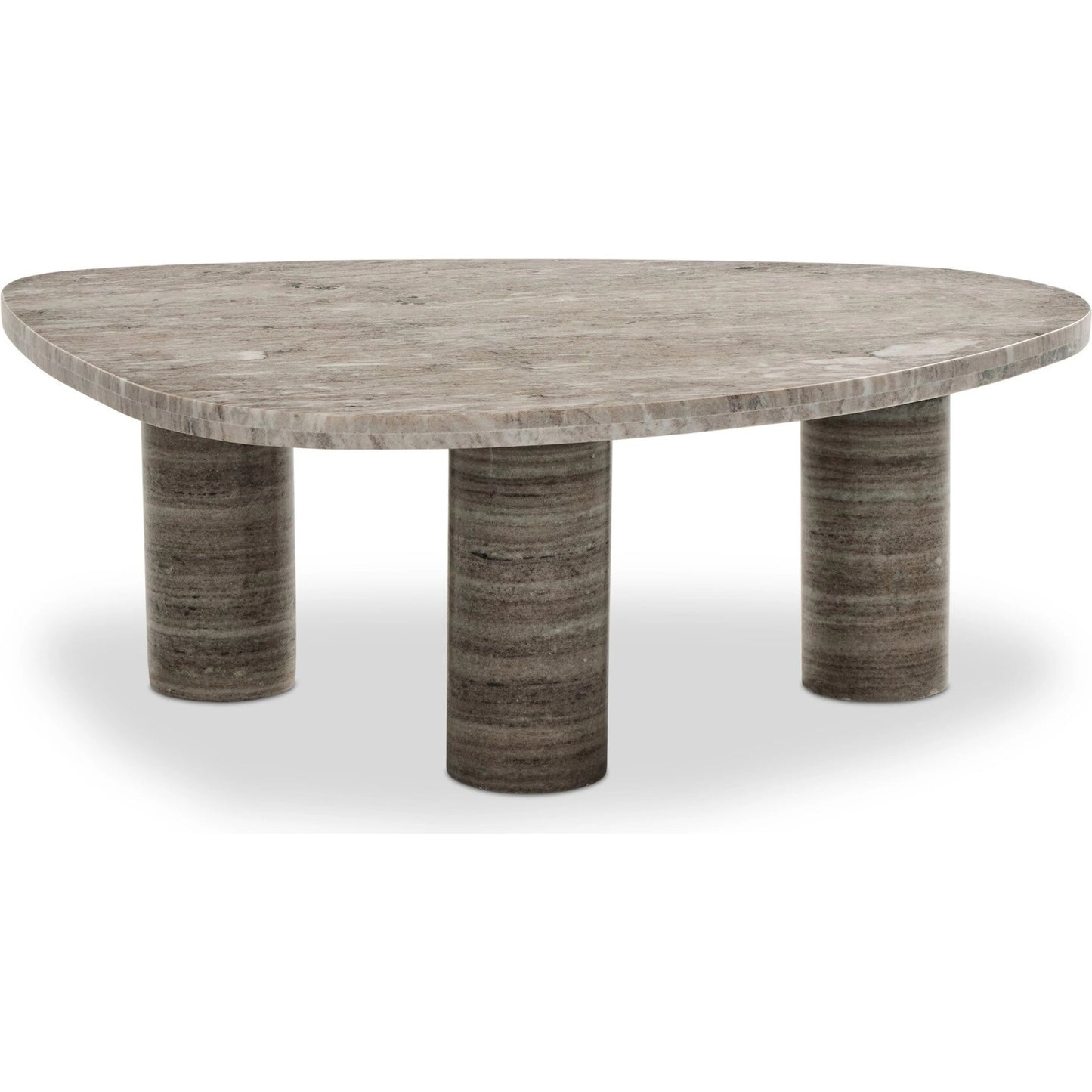 011 SI-2628497 | Additional Silo | Zion Nesting Coffee Table by Four Hands in antique white marble. Made from solid marble in a unique style.