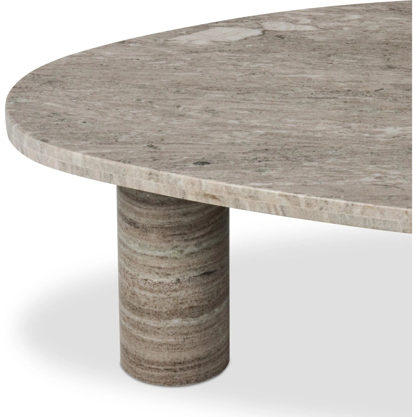 014 SI-2628497 | Closeup | Zion Nesting Coffee Table by Four Hands in antique white marble. Made from solid marble in a unique style.