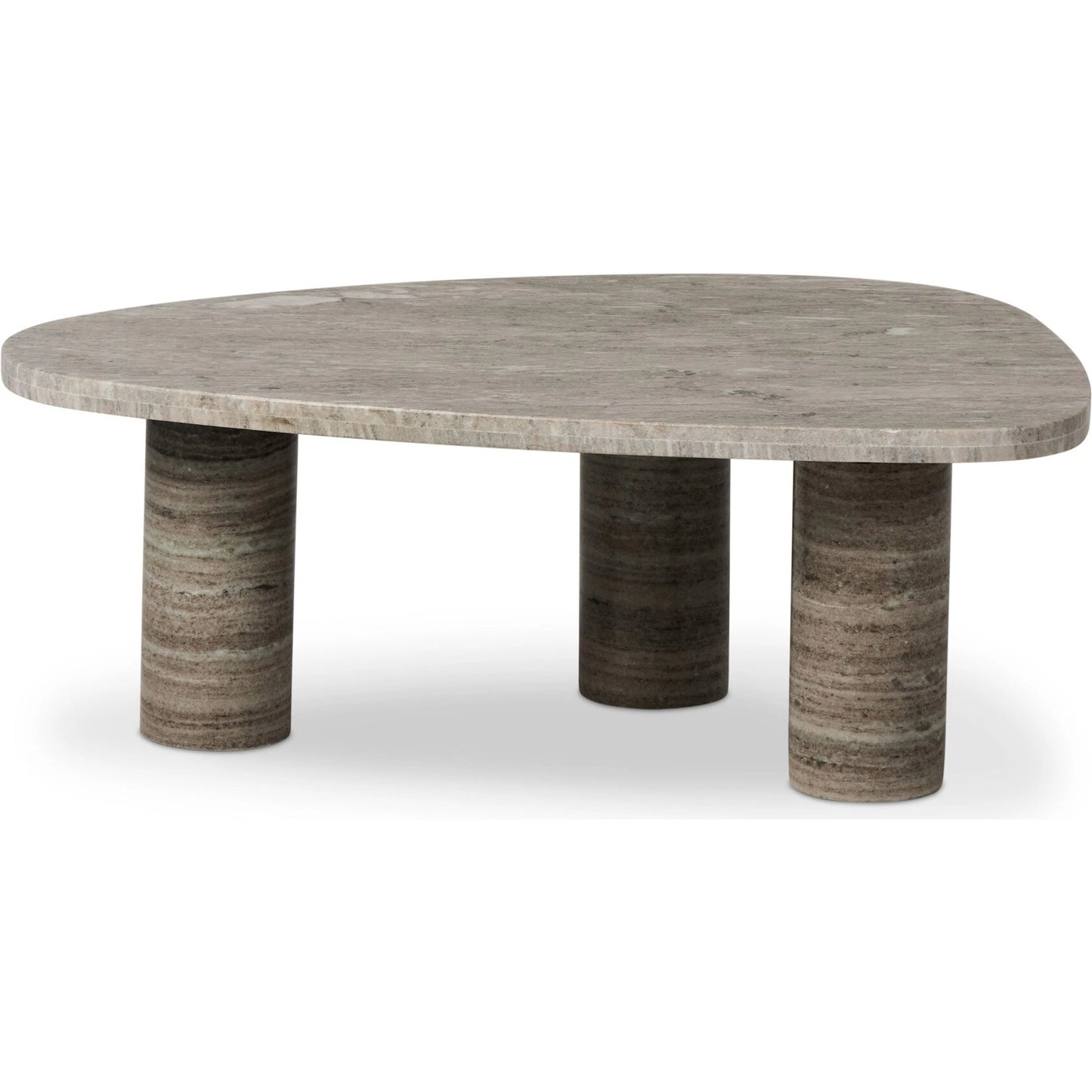 016 SI-2628497 | Additional Silo | Zion Nesting Coffee Table by Four Hands in antique white marble. Made from solid marble in a unique style.