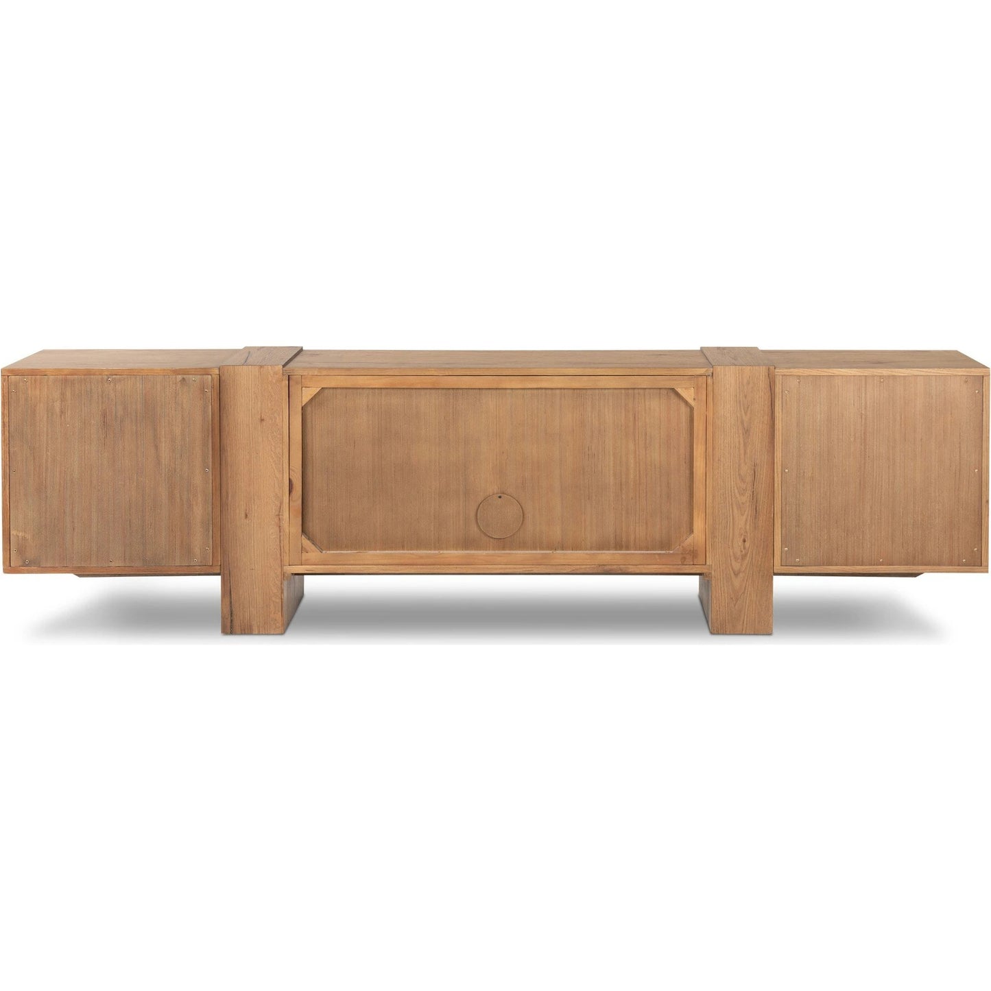 004 SI-2137323 | Additional Silo | Fisher Media Console by Four Hands. Made from thick oak veneer in a modern style.
