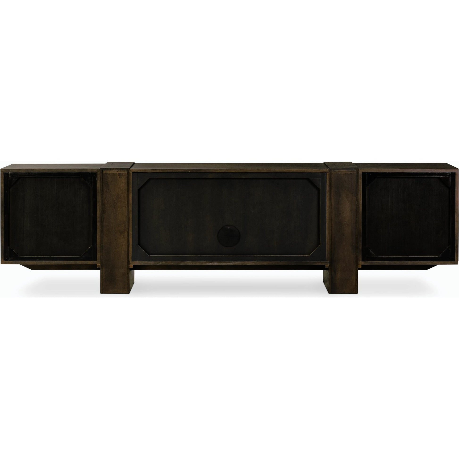 Fisher Media Console by Four Hands. Made from thick oak veneer in a modern style.