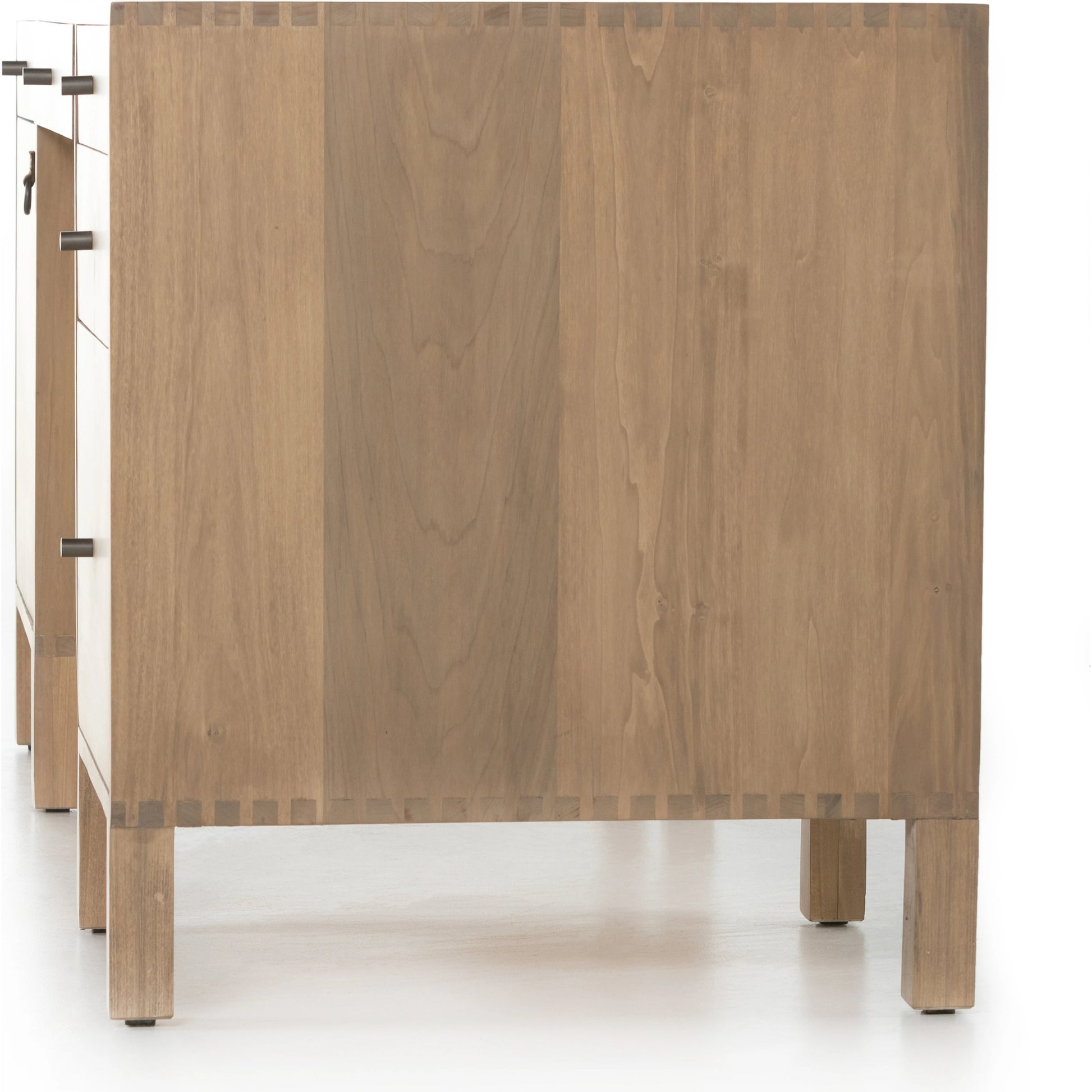 Isador Executive Desk by Four Hands. Made from solid poplar, top grain leather in a modern style.