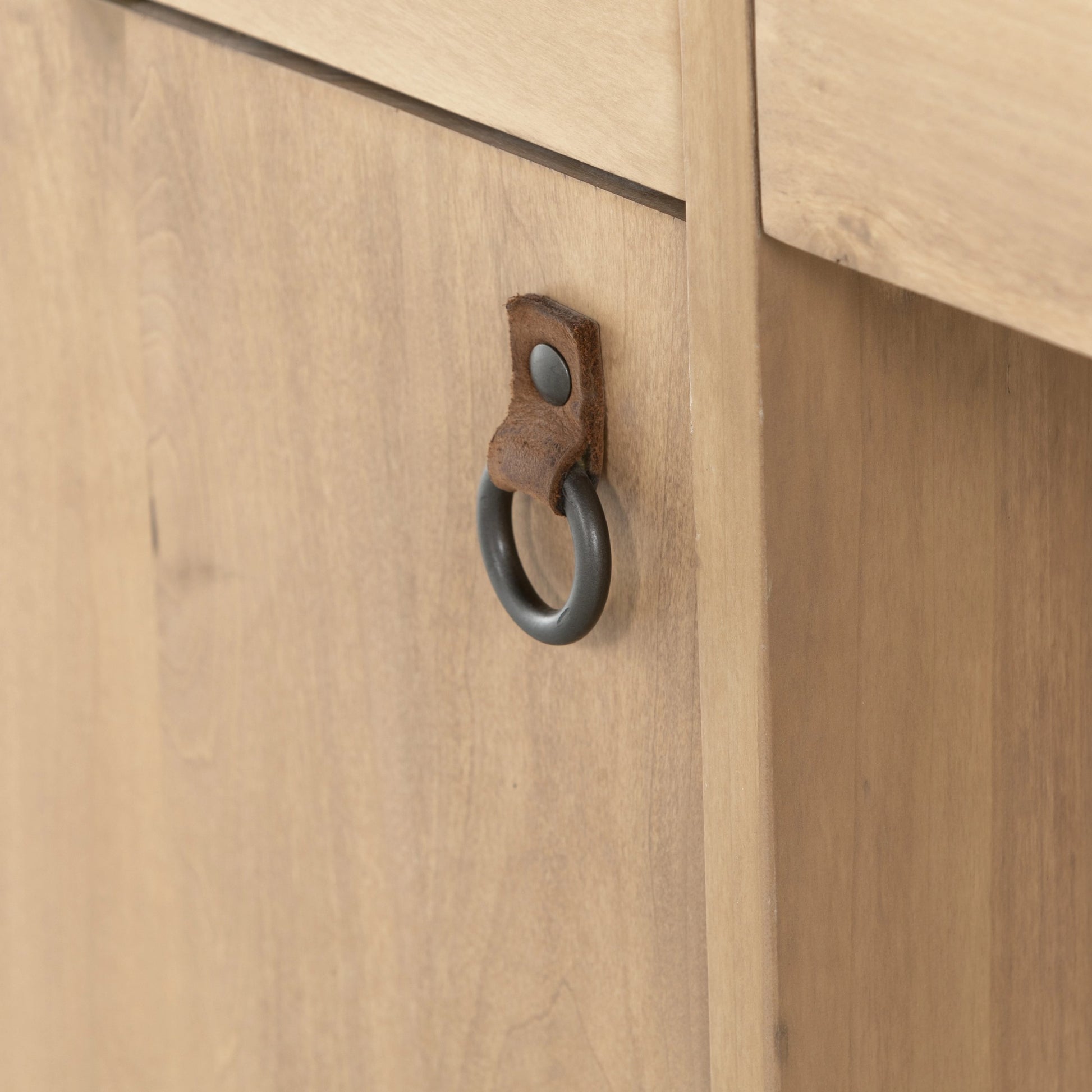 Isador Executive Desk by Four Hands. Made from solid poplar, top grain leather in a modern style.