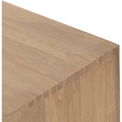 Isador Executive Desk by Four Hands. Made from solid poplar, top grain leather in a modern style.