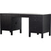 Isador Executive Desk by Four Hands. Made from solid poplar, top grain leather in a modern style.