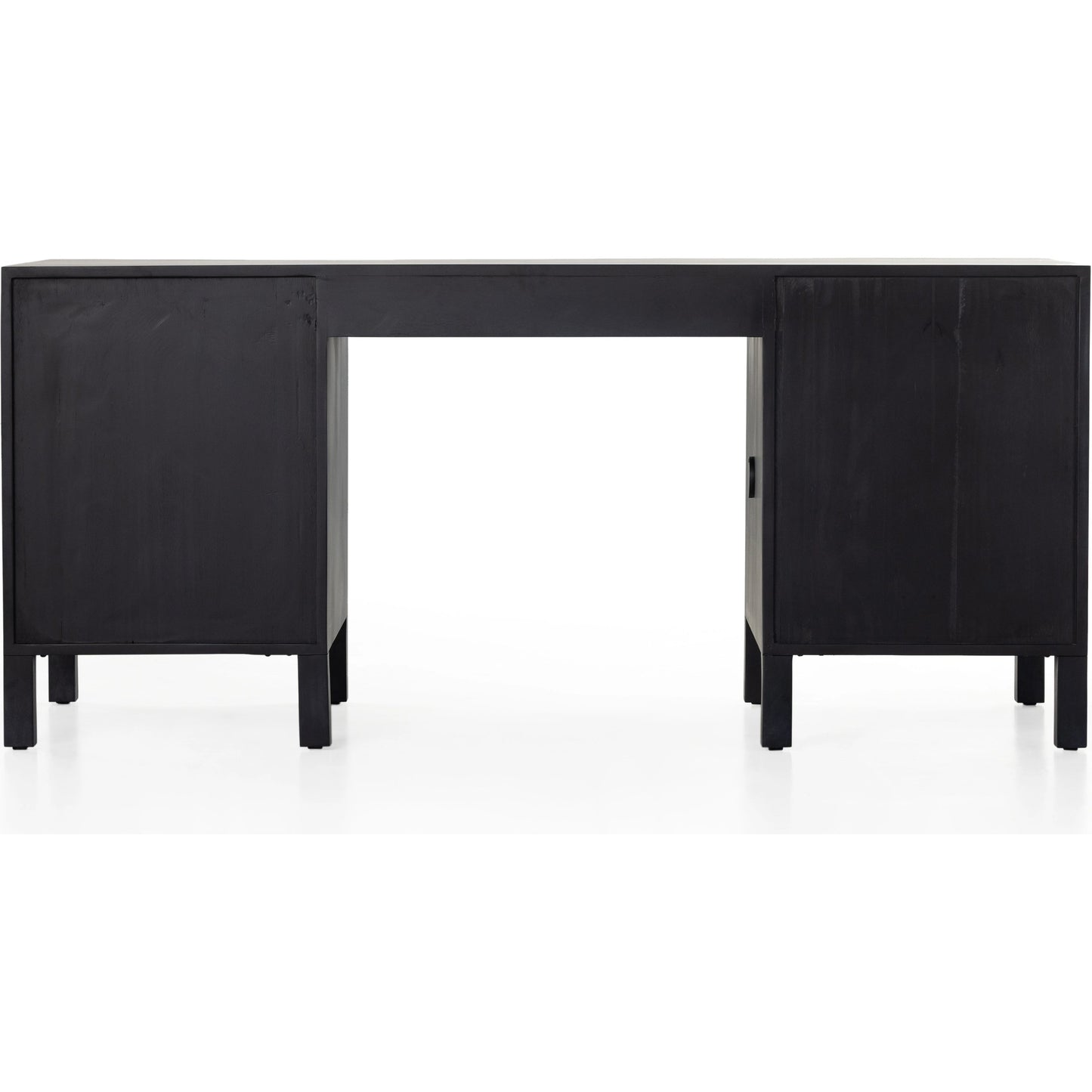 008 SI-1977410 | Additional Silo | Isador Executive Desk by Four Hands. Made from solid poplar, top grain leather in a modern style.