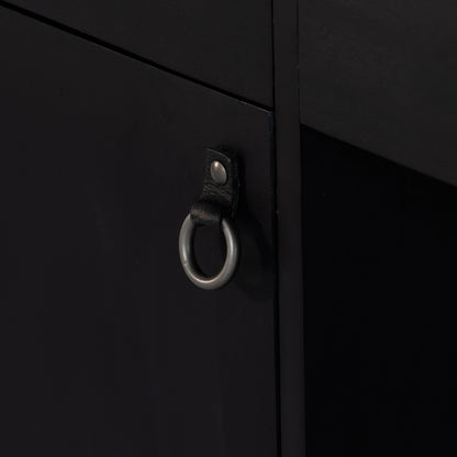 Isador Executive Desk by Four Hands. Made from solid poplar, top grain leather in a modern style.