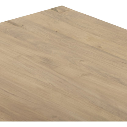 Isador Dining Table by Four Hands. Made from solid poplar in a modern style.