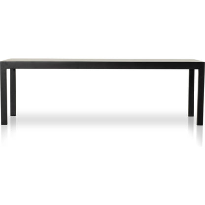 Isador Dining Table by Four Hands. Made from solid poplar in a modern style.