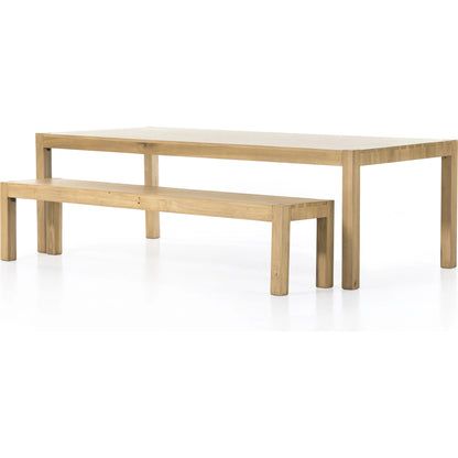 Isador Dining Table by Four Hands. Made from solid poplar in a modern style.
