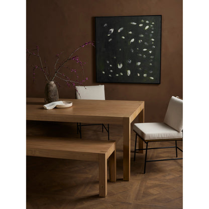 Isador Dining Table by Four Hands. Made from solid poplar in a modern style.