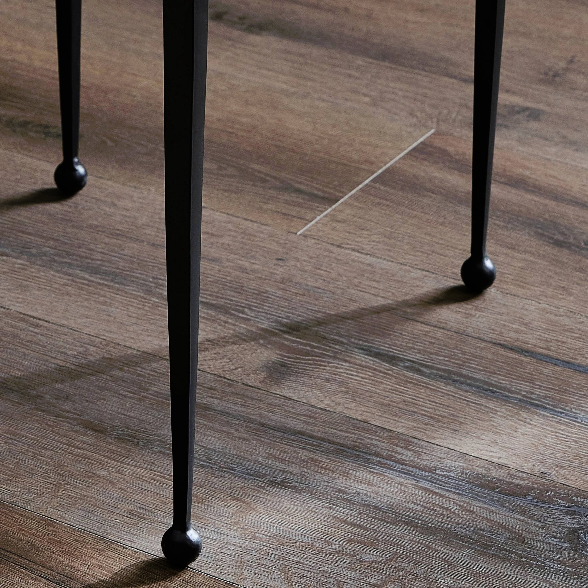 Dalston Cast Glass Nesting Tables by Four Hands in smoked black cast glass, iron matte black. Made from cast glass, iron in a modern style.