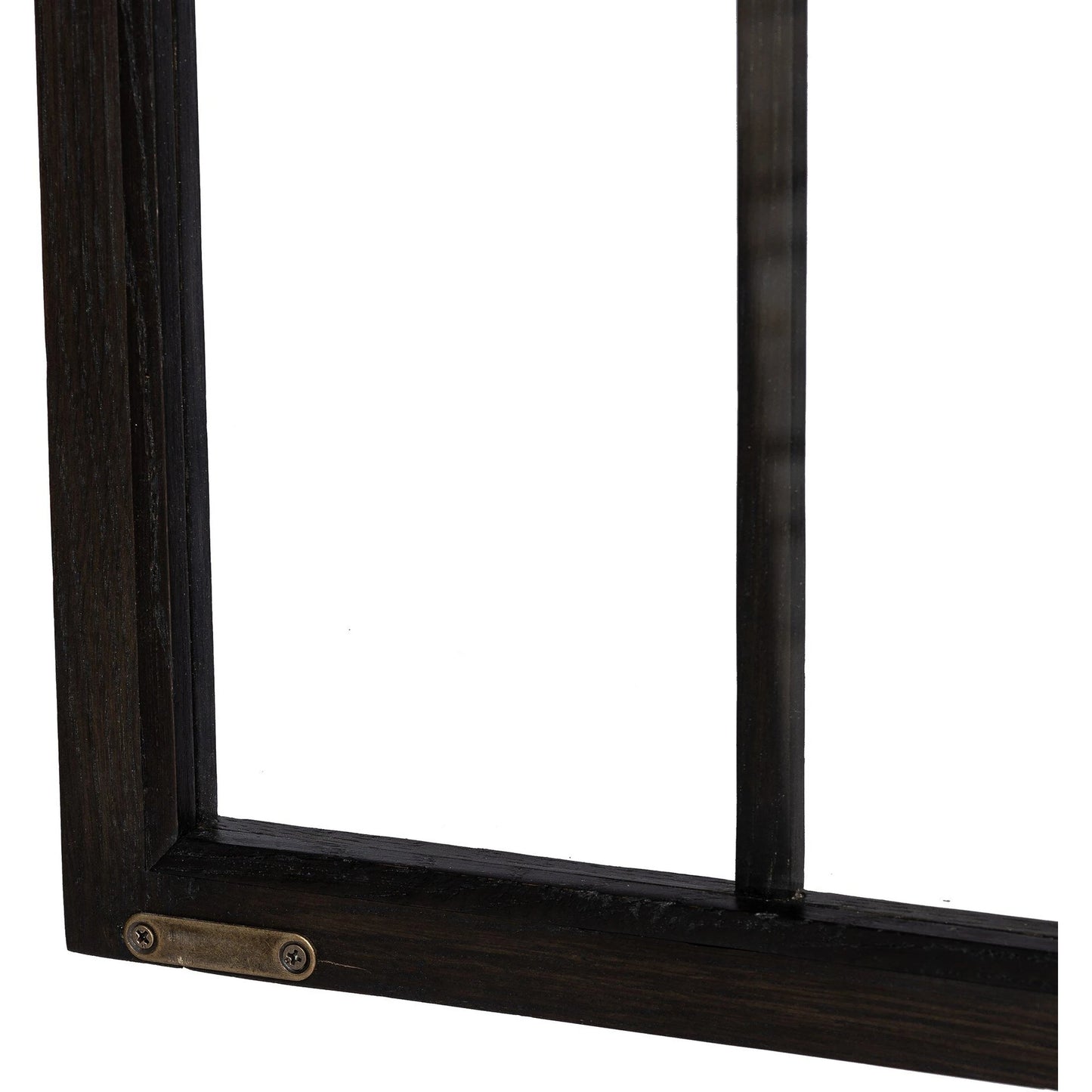 008 SI-2137549 | Closeup | Palmer Cabinet by Four Hands in aged black, sandy oak. Made from iron, oak veneer, solid oak in a modern style.