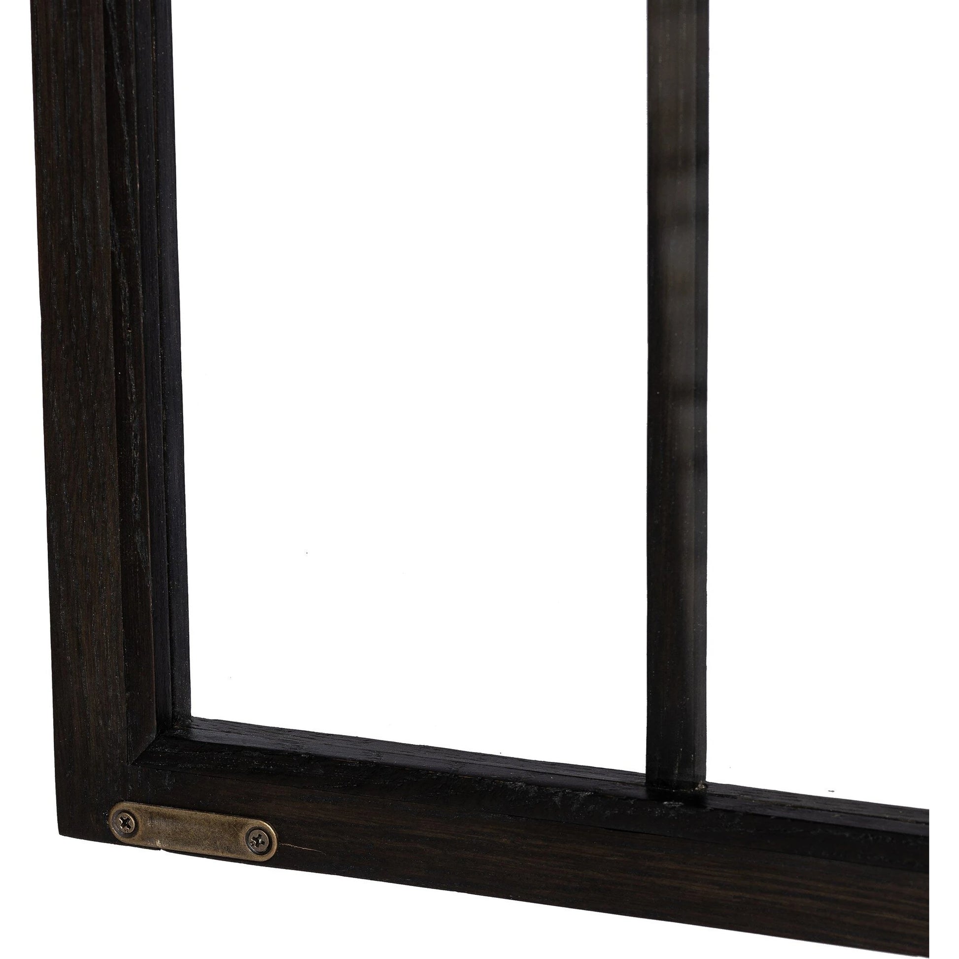 Palmer Cabinet by Four Hands in aged black, sandy oak. Made from iron, oak veneer, solid oak in a modern style.