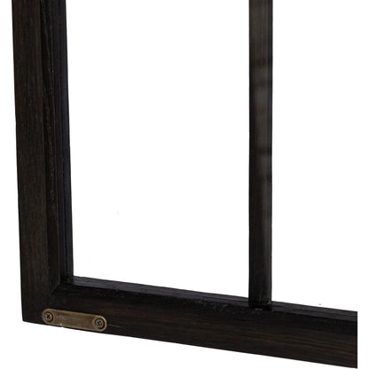 Palmer Cabinet by Four Hands in aged black, sandy oak. Made from iron, oak veneer, solid oak in a modern style.