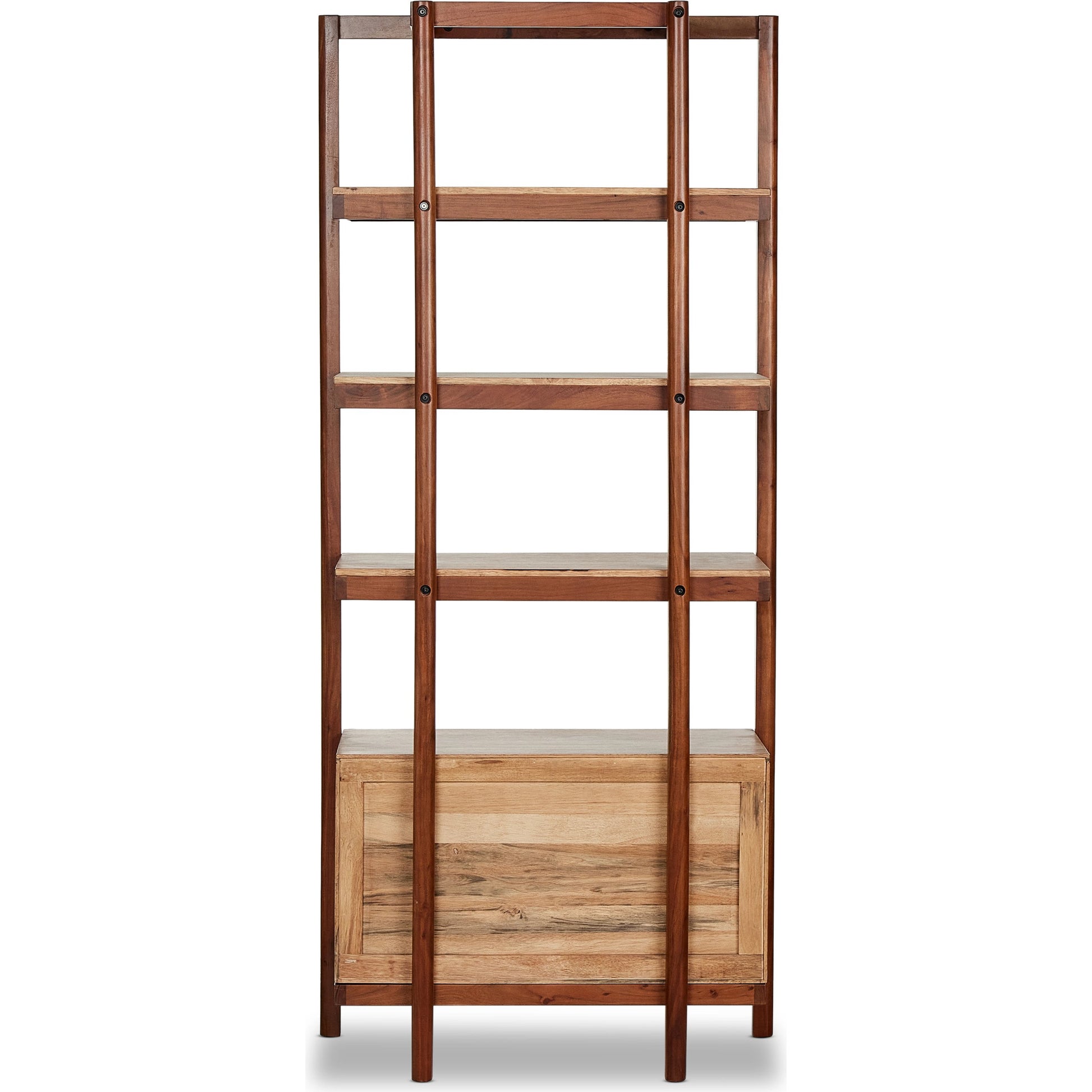 Reza Bookcase by Four Hands. Made from solid acacia, solid parawood in a modern style.