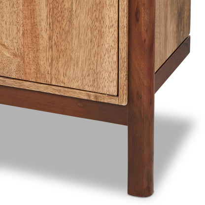 Reza Bookcase by Four Hands. Made from solid acacia, solid parawood in a modern style.