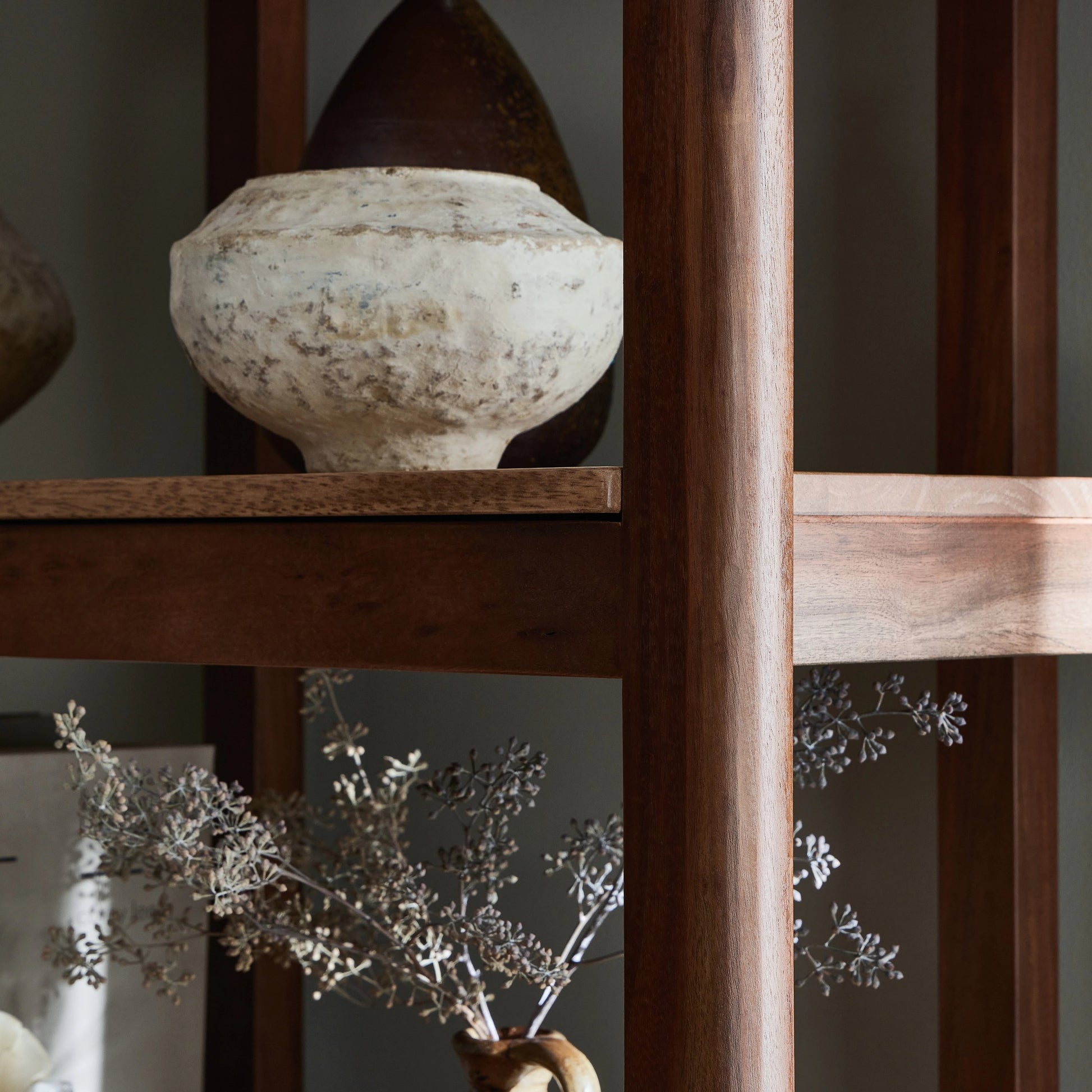 Reza Bookcase by Four Hands. Made from solid acacia, solid parawood in a modern style.