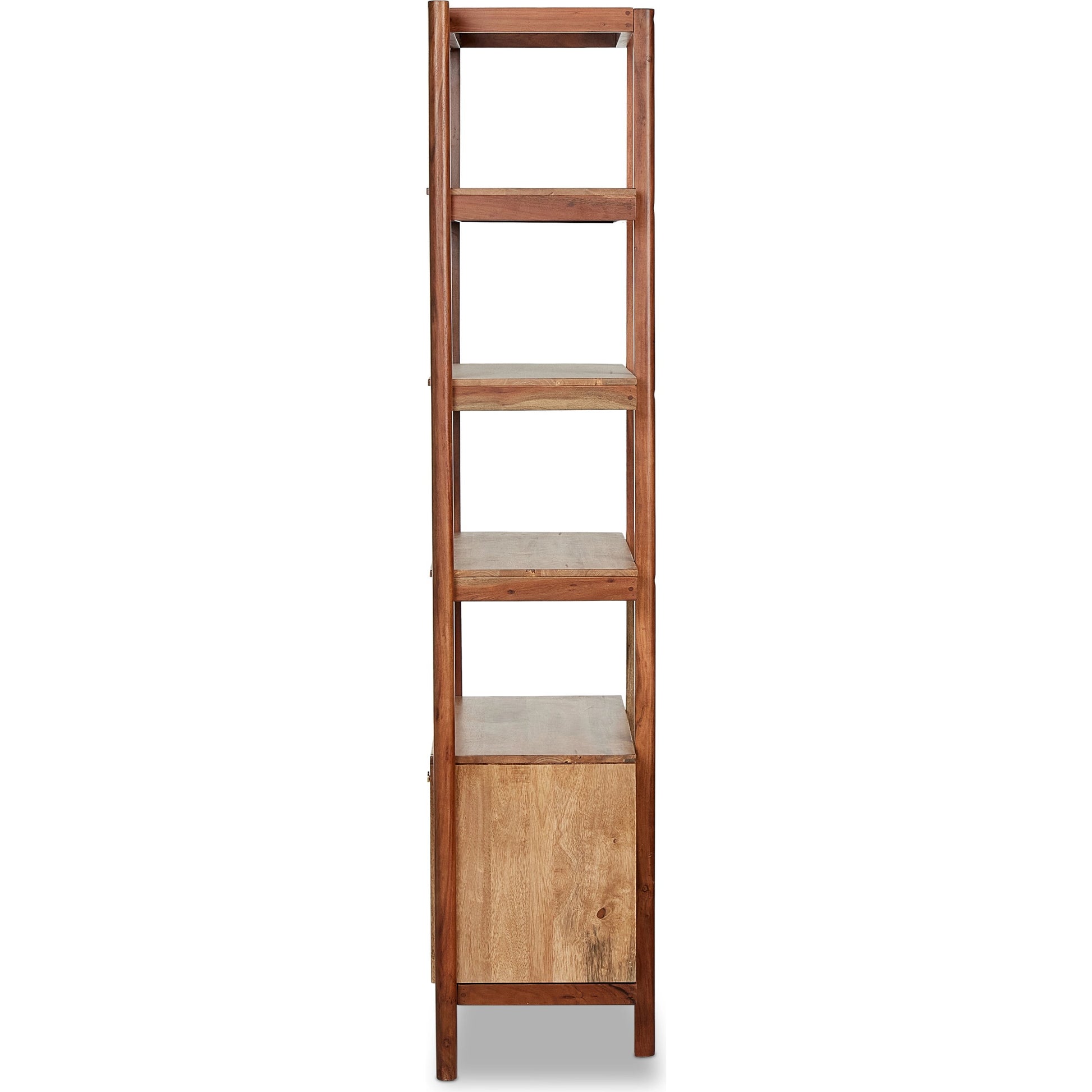 Reza Bookcase by Four Hands. Made from solid acacia, solid parawood in a modern style.