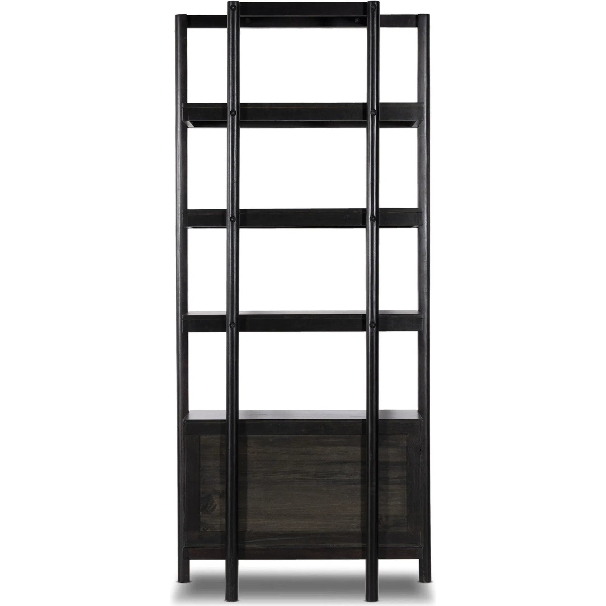 Reza Bookcase by Four Hands. Made from solid acacia, solid parawood in a modern style.