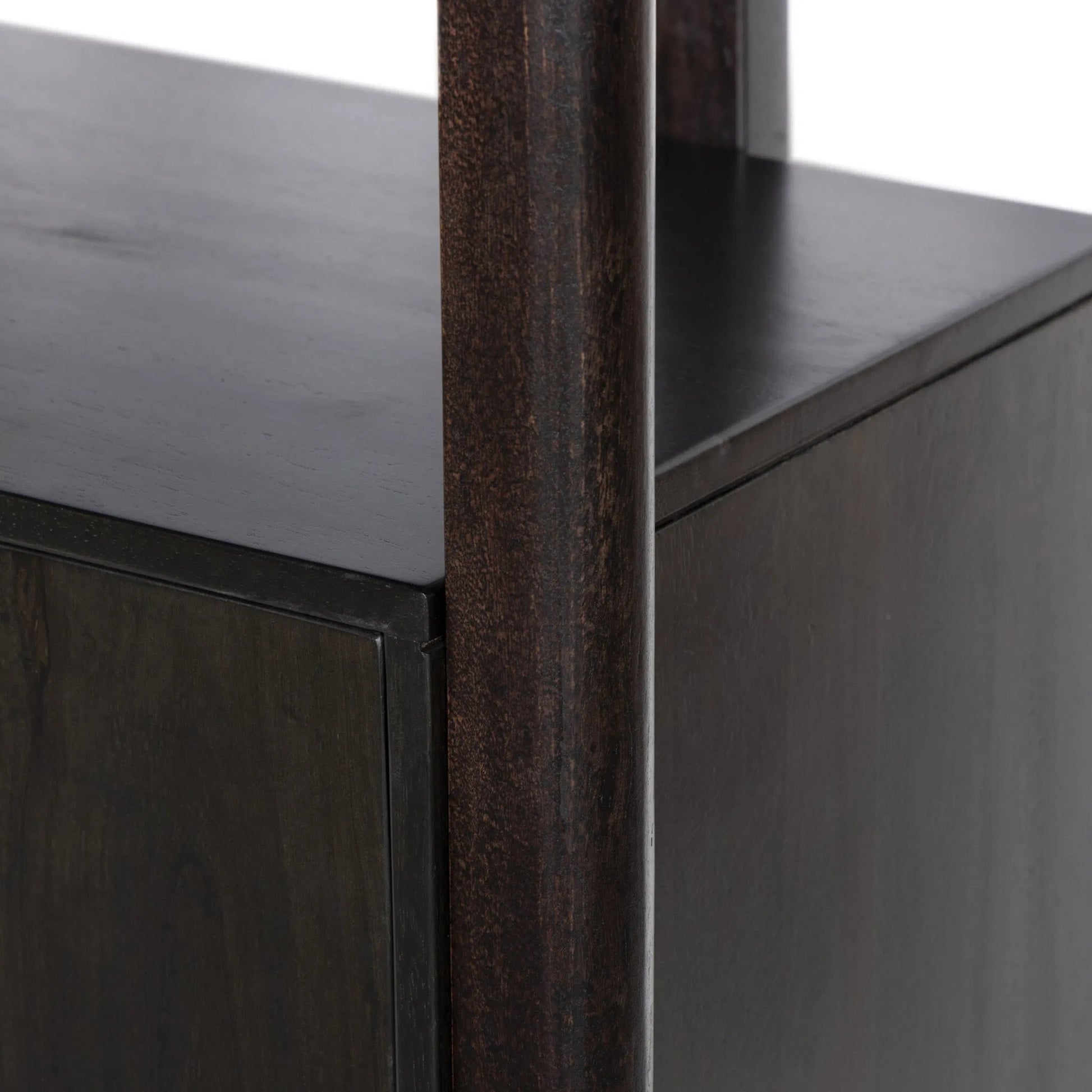 Reza Bookcase by Four Hands. Made from solid acacia, solid parawood in a modern style.