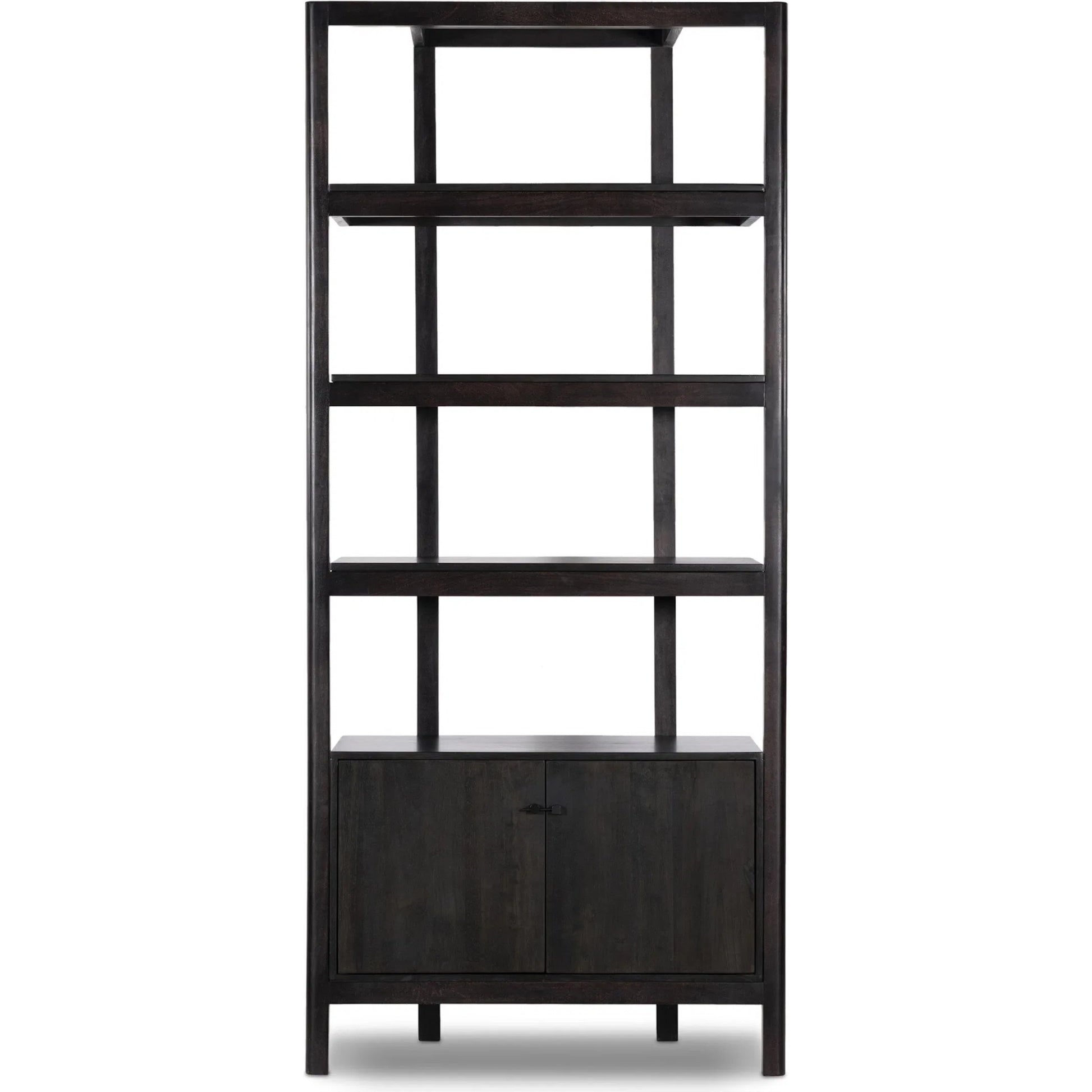 Reza Bookcase by Four Hands. Made from solid acacia, solid parawood in a modern style.