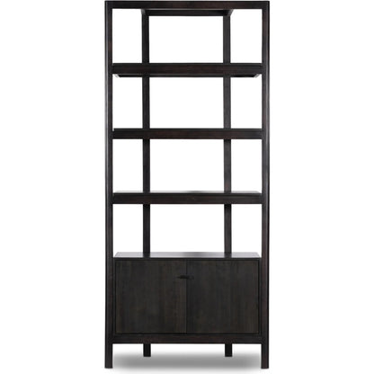 Reza Bookcase by Four Hands. Made from solid acacia, solid parawood in a modern style.