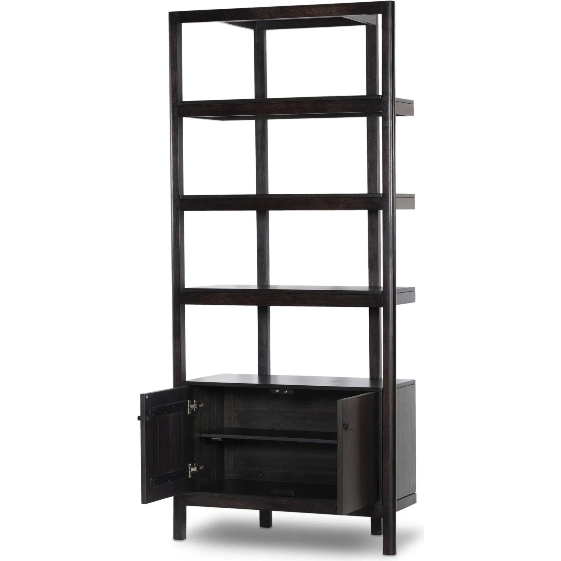 Reza Bookcase by Four Hands. Made from solid acacia, solid parawood in a modern style.