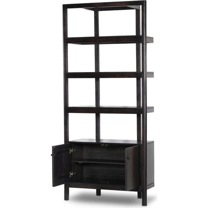 Reza Bookcase by Four Hands. Made from solid acacia, solid parawood in a modern style.