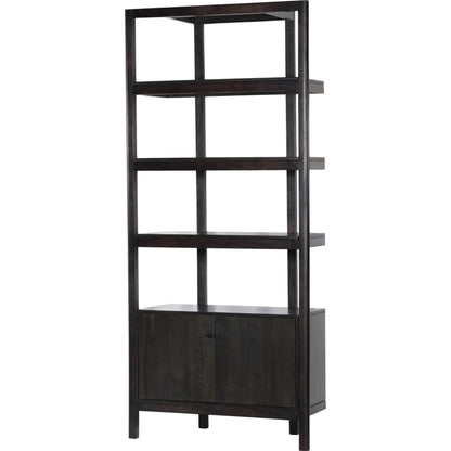 Reza Bookcase by Four Hands. Made from solid acacia, solid parawood in a modern style.
