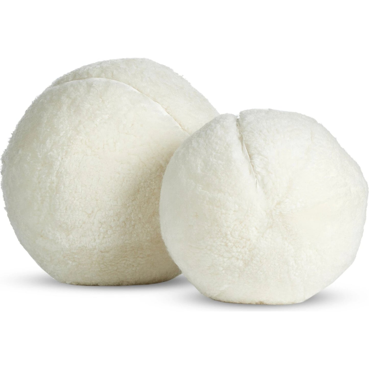 005 SI-2137199 | Additional Silo | Balle Shearling Pillow Set by Four Hands in white shorn sheepskin. Made from 100% sheared sheepskin, down alternative fiber, 100% polyester in a transitional style.