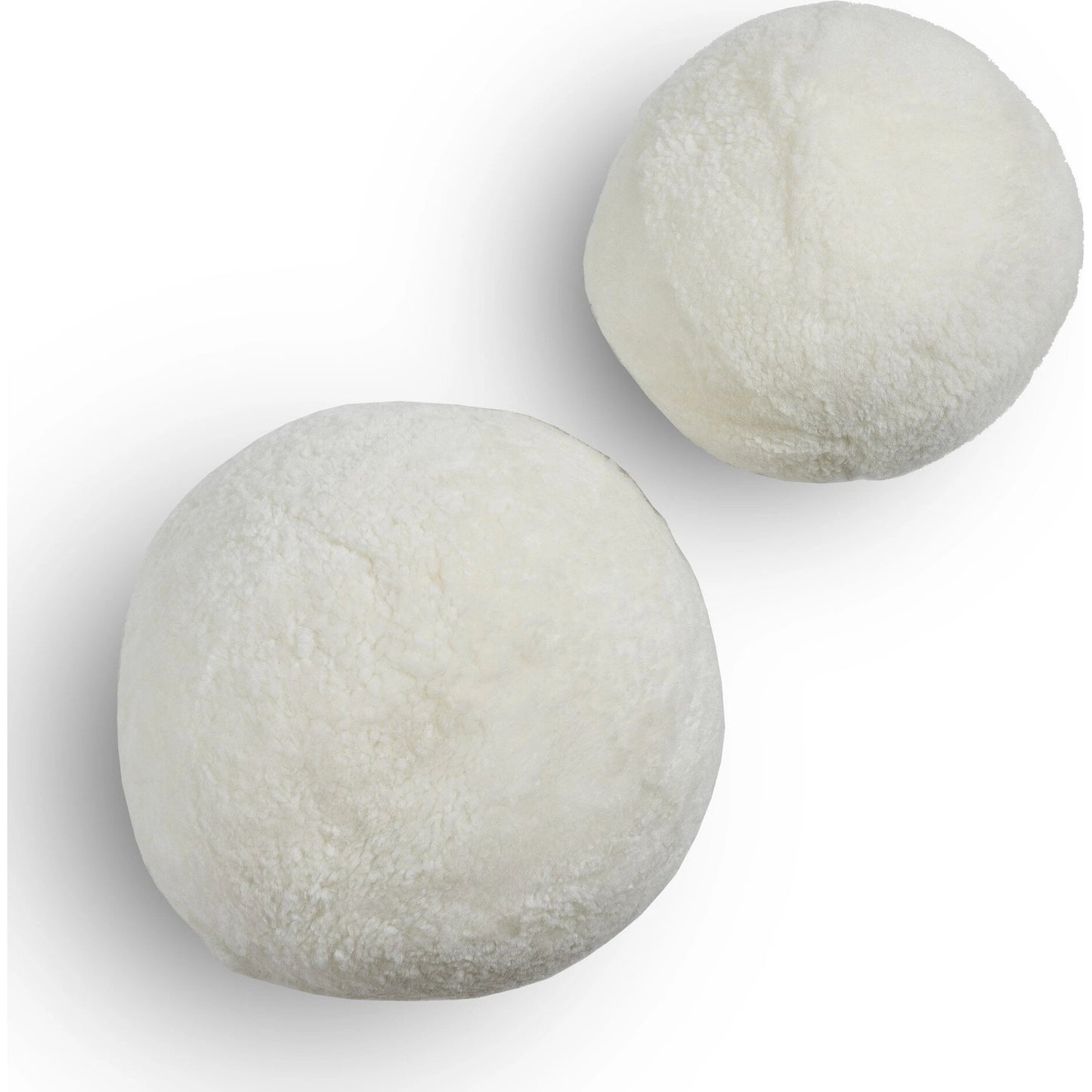 004 SI-2137199 | Additional Silo | Balle Shearling Pillow Set by Four Hands in white shorn sheepskin. Made from 100% sheared sheepskin, down alternative fiber, 100% polyester in a transitional style.