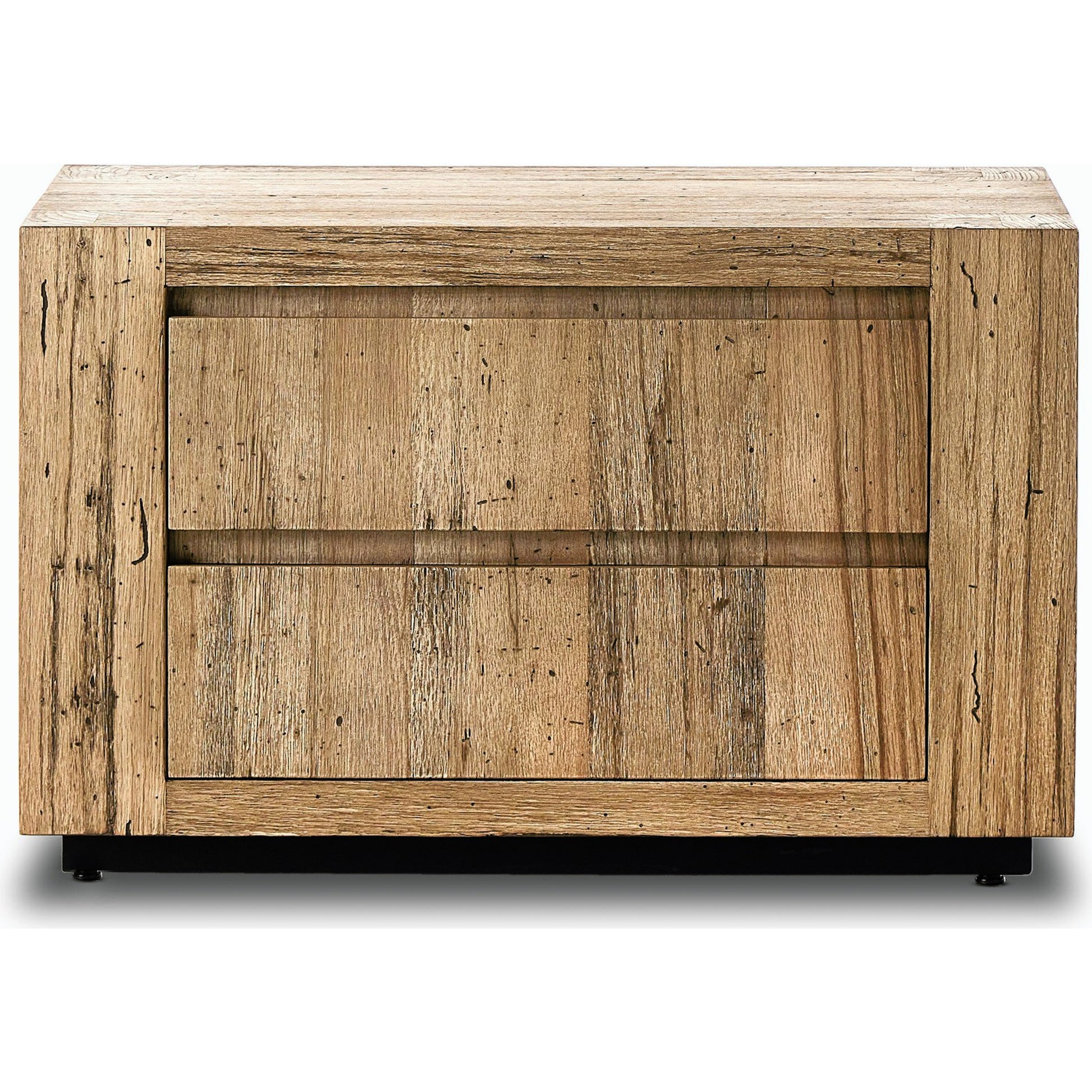 Abaso Nightstand by Four Hands. Made from thick oak veneer, engineered hardwood in a modern style.
