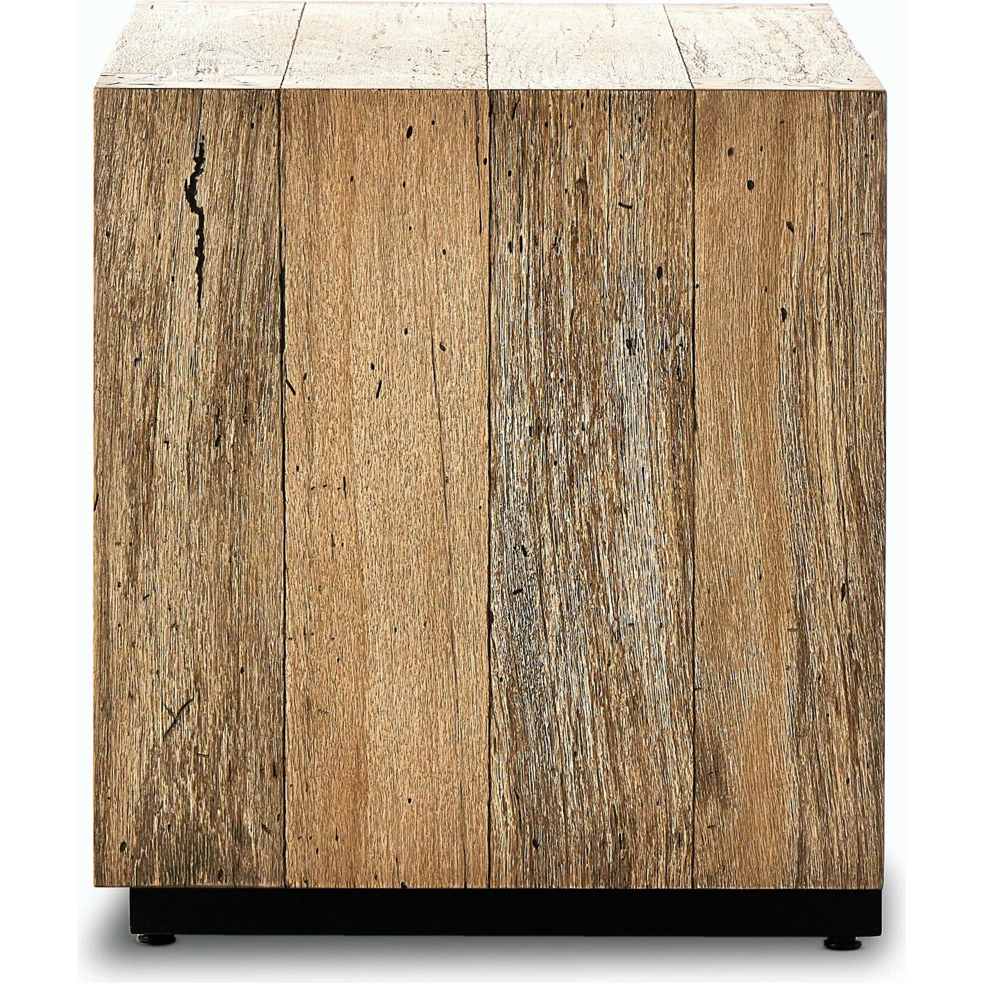 Abaso Nightstand by Four Hands. Made from thick oak veneer, engineered hardwood in a modern style.