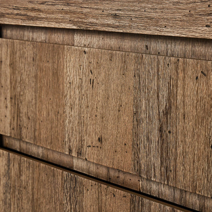 Abaso Nightstand by Four Hands. Made from thick oak veneer, engineered hardwood in a modern style.