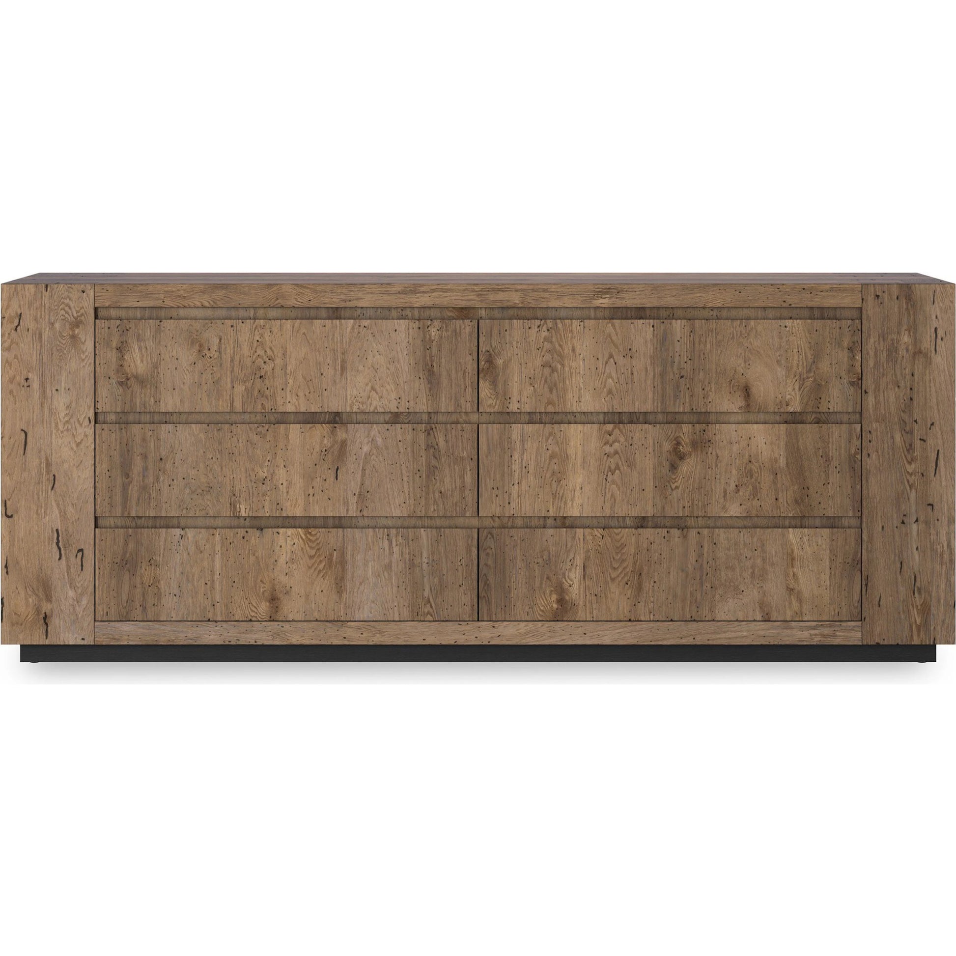 Abaso 6-Drawer Dresser by Four Hands. Made from thick oak veneer in a transitional style.