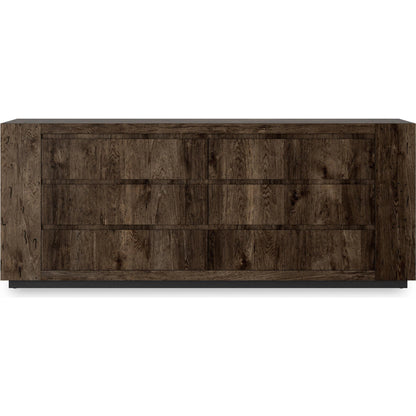 Abaso 6-Drawer Dresser by Four Hands. Made from thick oak veneer in a transitional style.