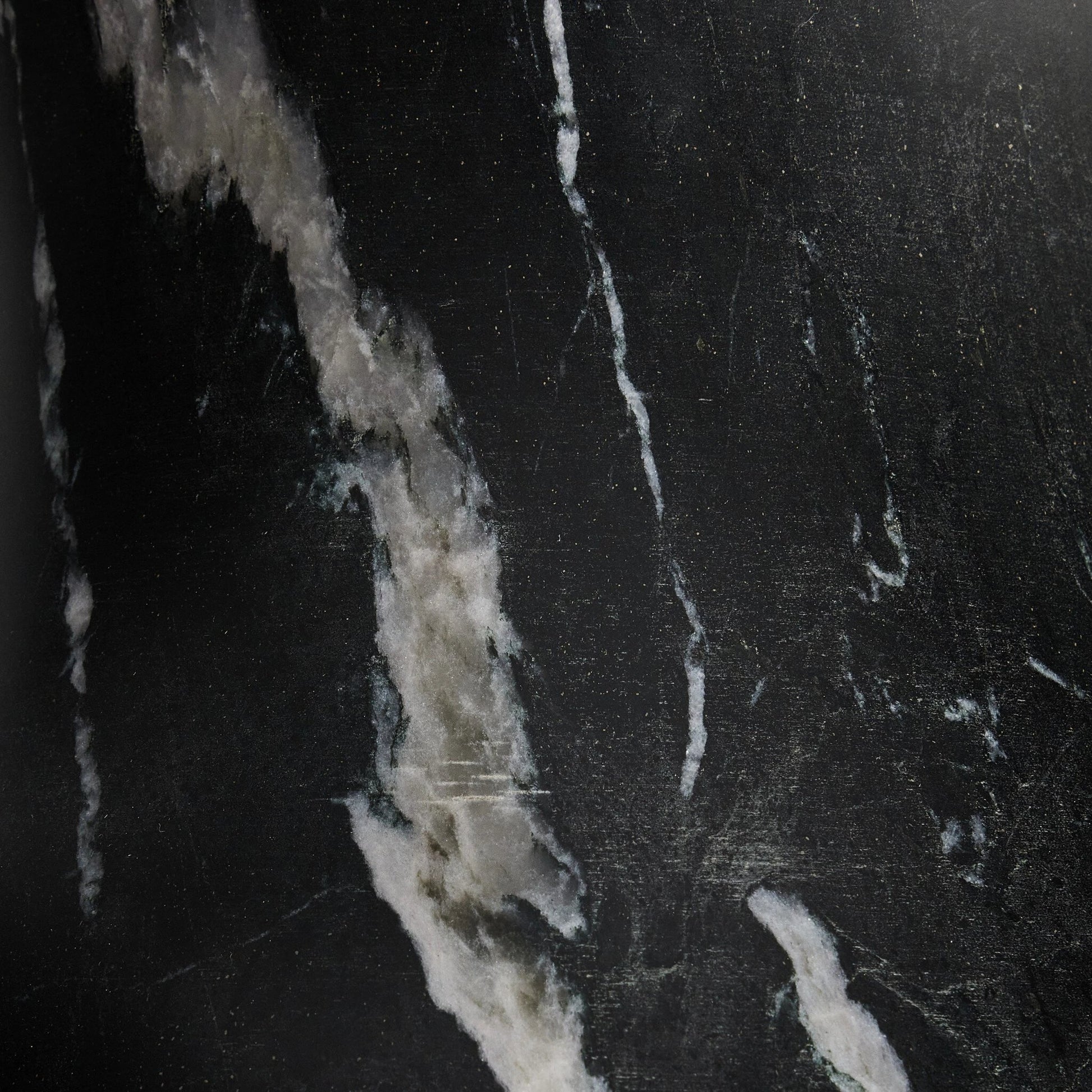 Sona Vase by Four Hands in black marble. Made from solid marble in a modern style.