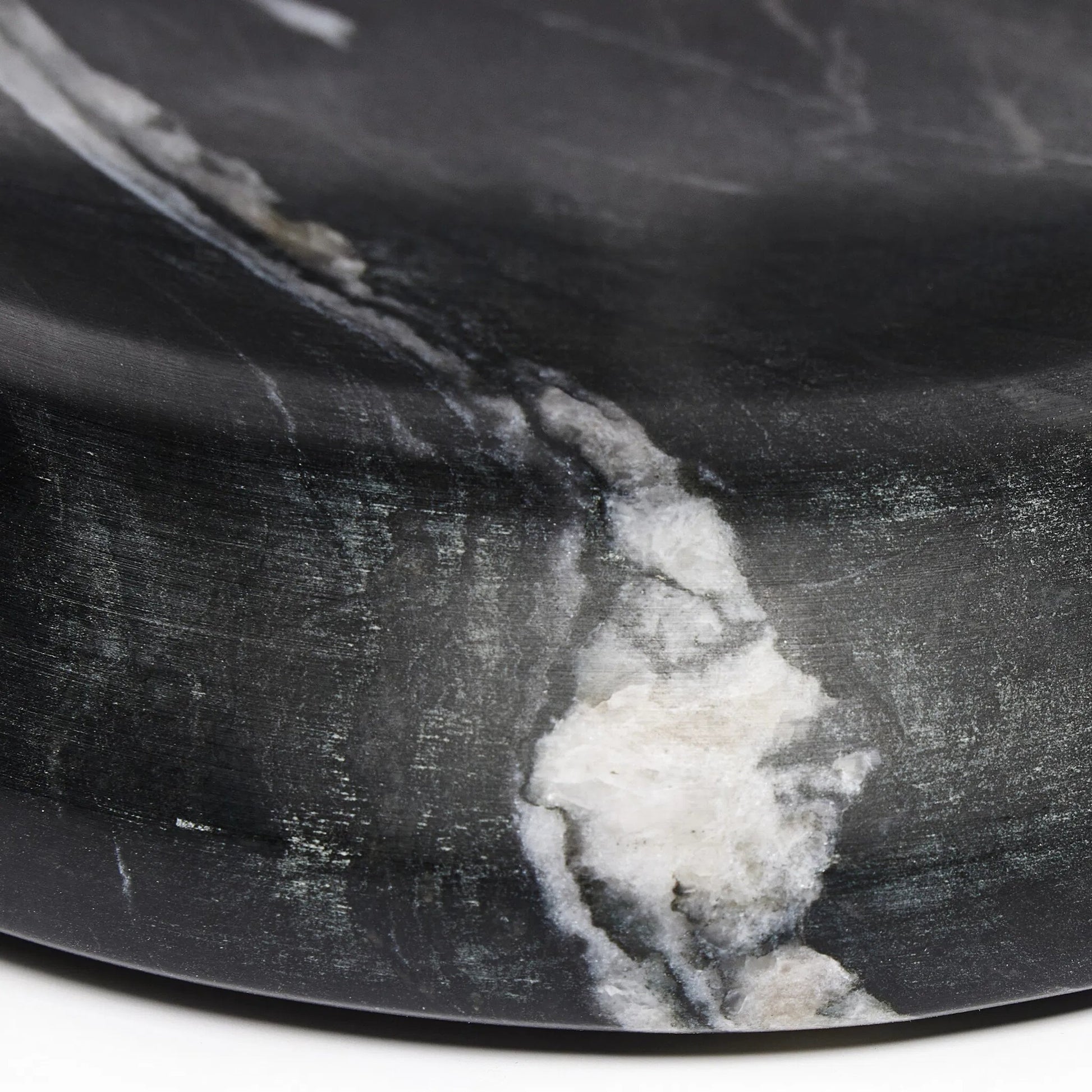 Arman Mortar and Pestle by Four Hands in polished black marble. Made from solid marble in a unique style.