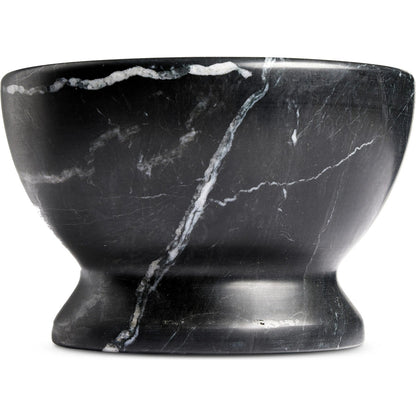 Arman Mortar and Pestle by Four Hands in polished black marble. Made from solid marble in a unique style.