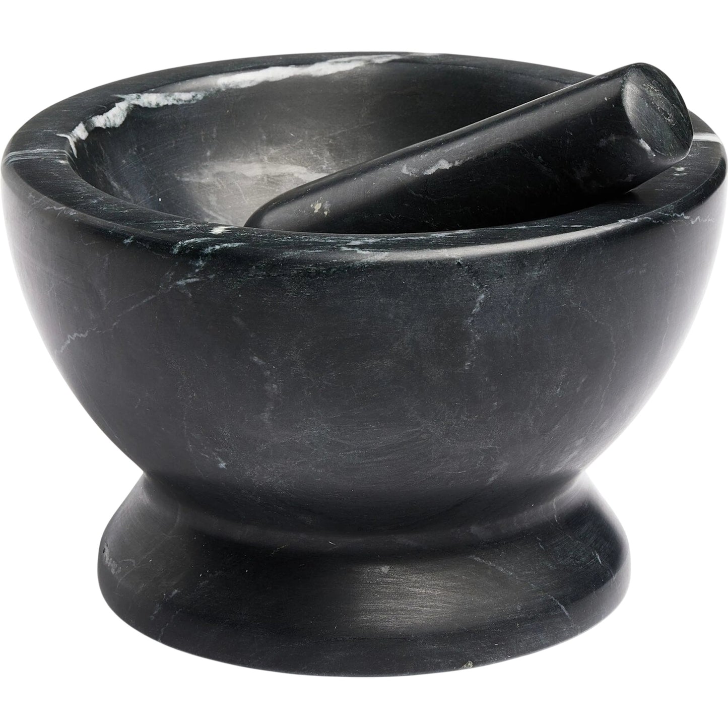 000 SI-2635256 | Primary Silo | Arman Mortar and Pestle by Four Hands in polished black marble. Made from solid marble in a unique style.
