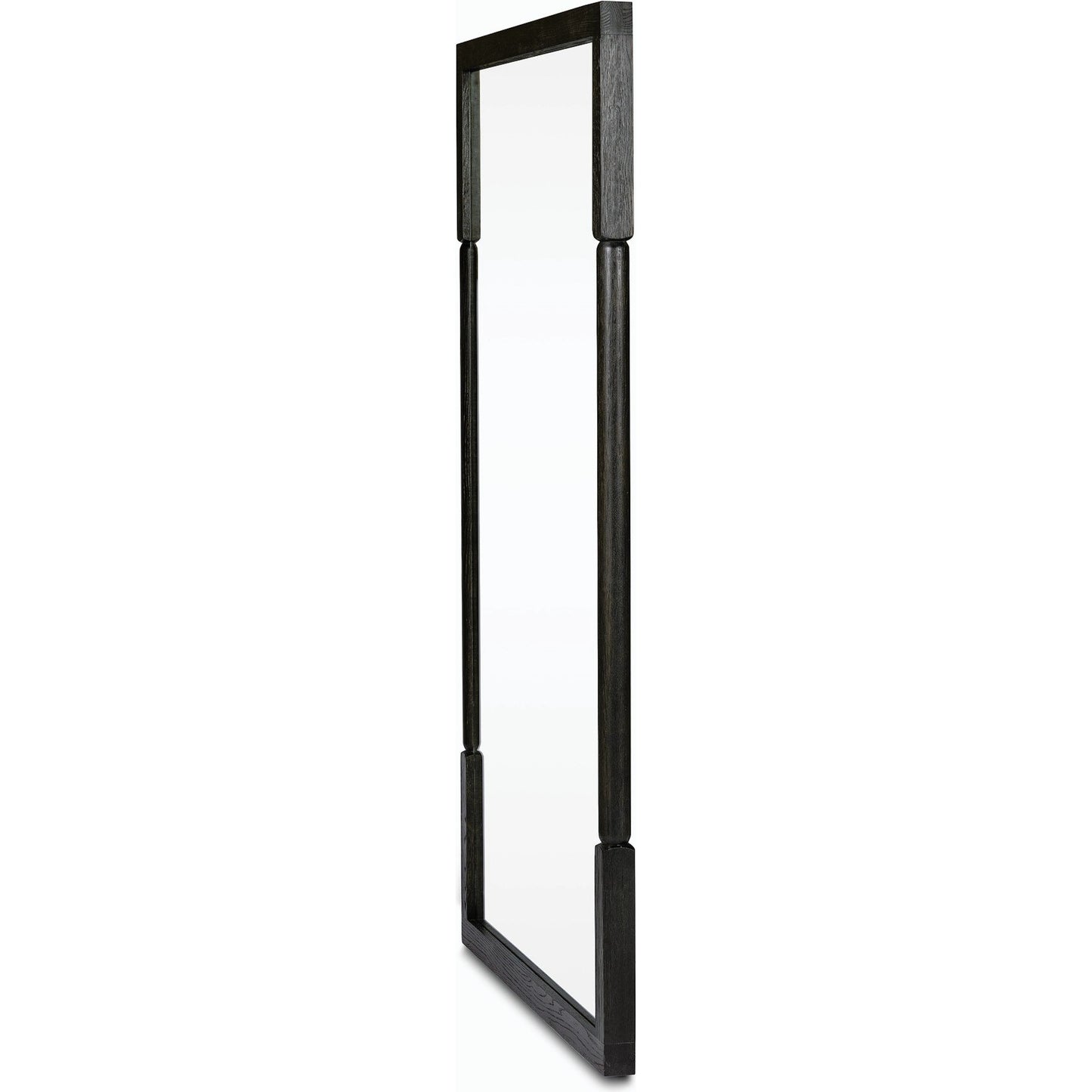 012 SI-2137285 | Additional Silo | Concord Floor Mirror by Four Hands in charcoal oak. Made from solid oak, mirror, poplar eucalyptus plywood in a modern style.