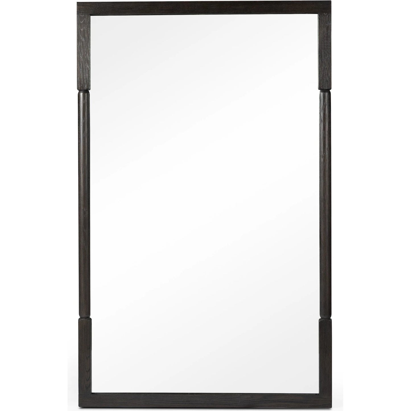 001 SI-2137285 | Primary Silo | Concord Floor Mirror by Four Hands in charcoal oak. Made from solid oak, mirror, poplar eucalyptus plywood in a modern style.