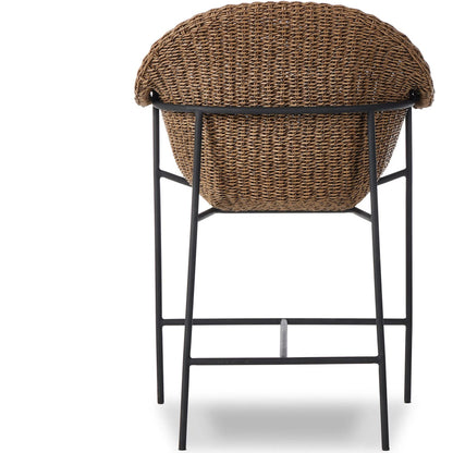 Suerte Outdoor Counter Stool by Four Hands. Made from 100% acrylic, iron, 100% polyethylene in a unique style.
