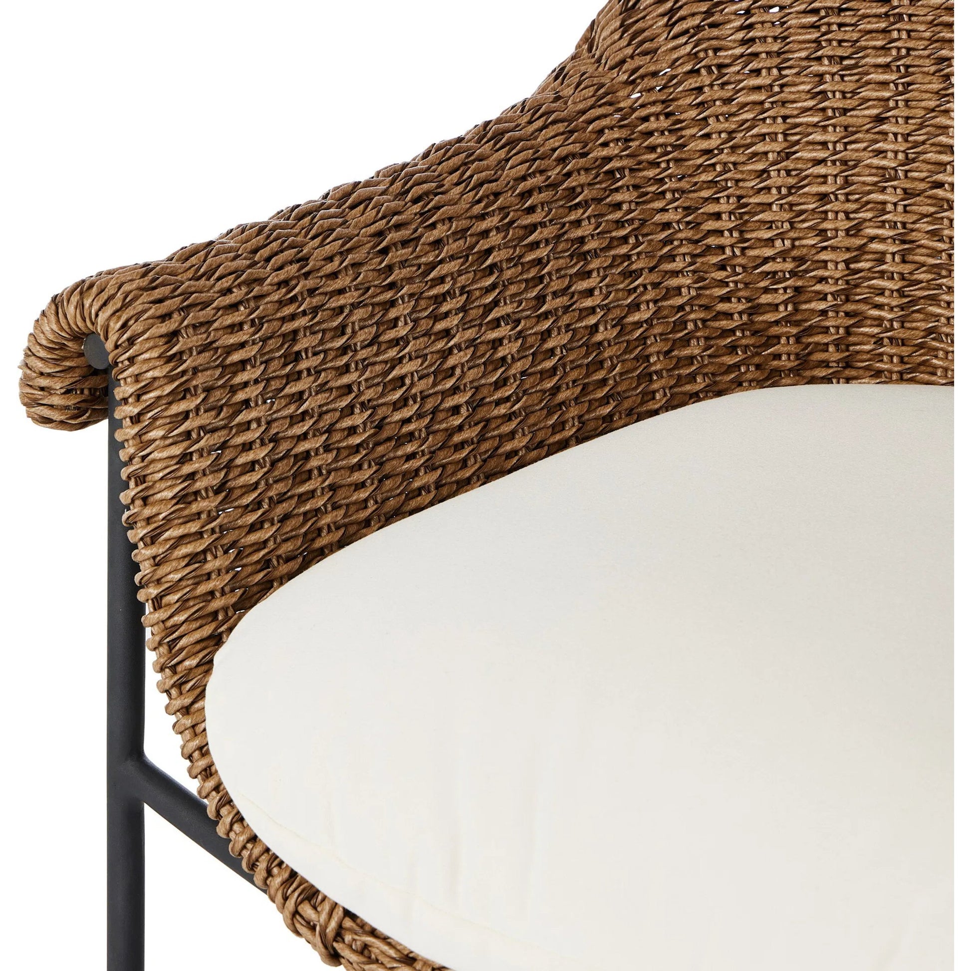 Suerte Outdoor Counter Stool by Four Hands. Made from 100% acrylic, iron, 100% polyethylene in a unique style.