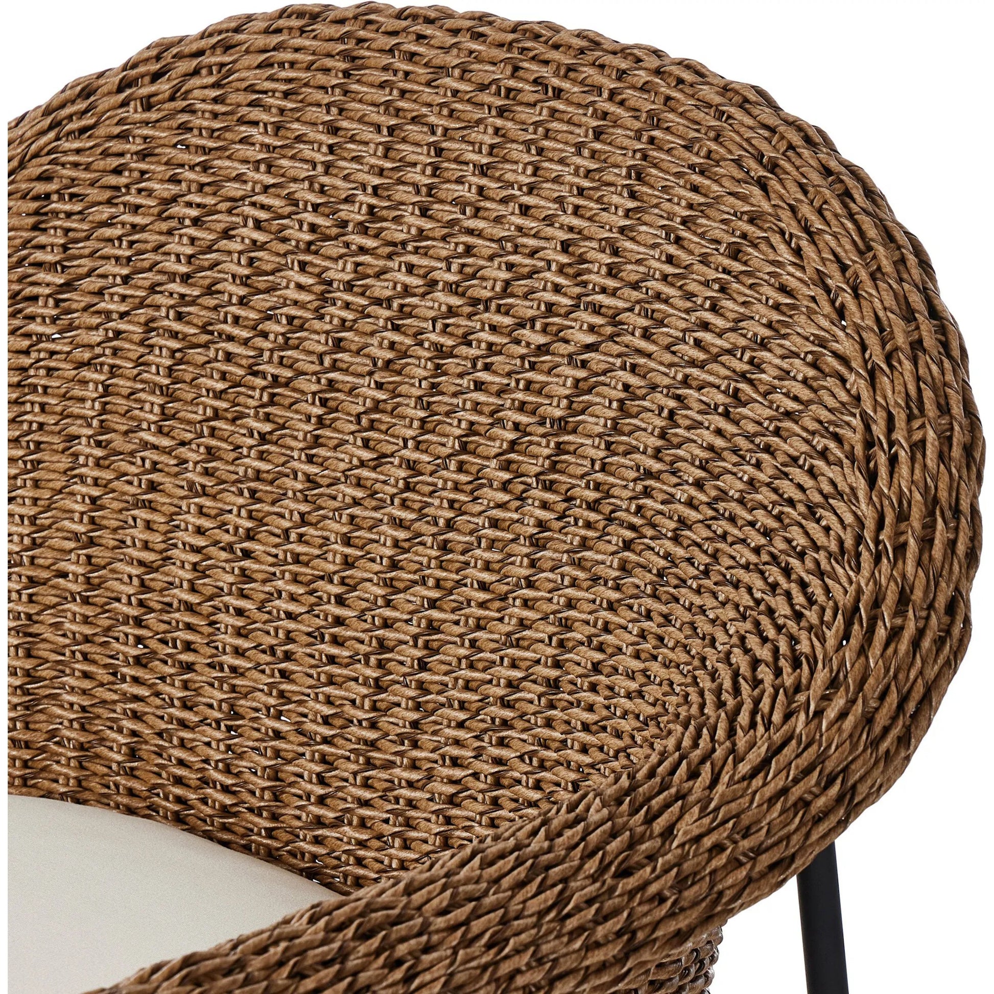 Suerte Outdoor Counter Stool by Four Hands. Made from 100% acrylic, iron, 100% polyethylene in a unique style.