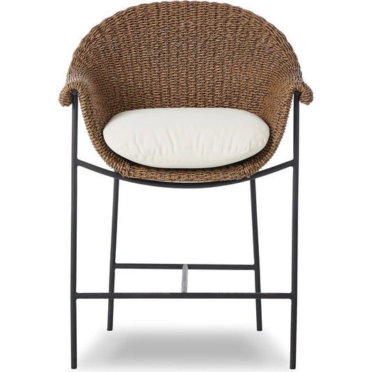 003 SI-2257106 | Additional Silo | Suerte Outdoor Counter Stool by Four Hands. Made from 100% acrylic, iron, 100% polyethylene in a unique style.